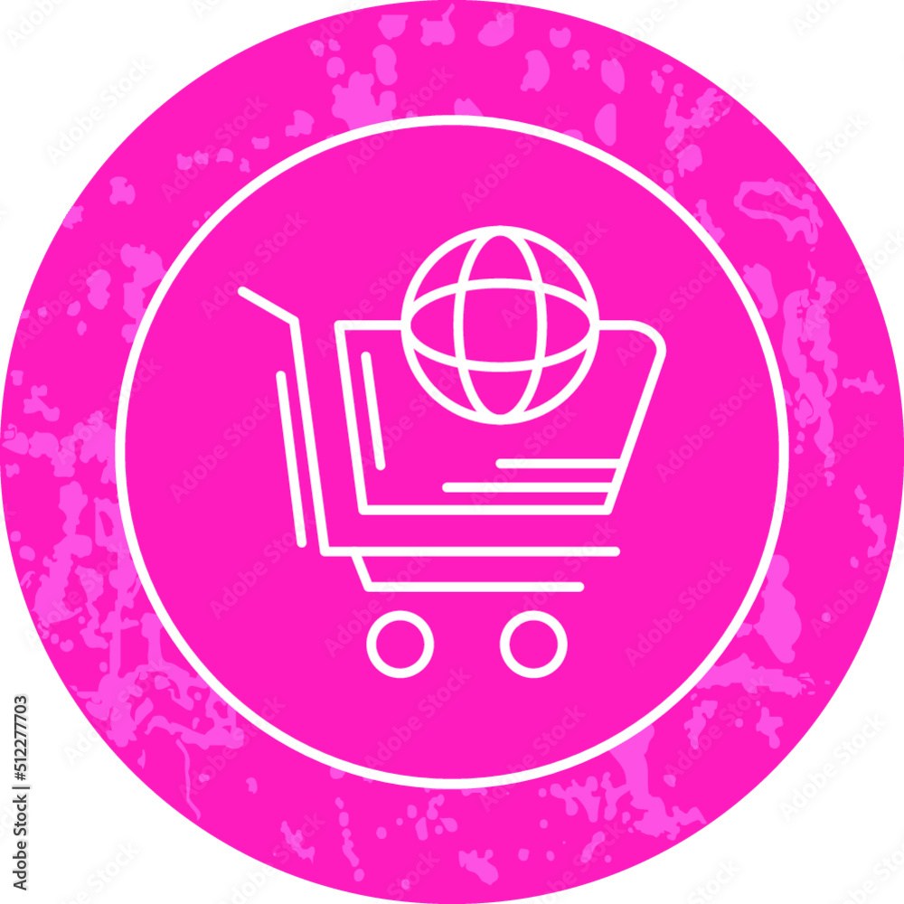 Unique Line Round Circle Icon