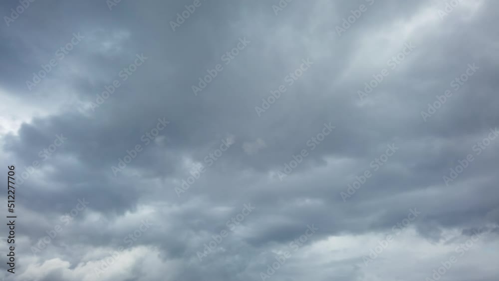 Clouds in fast movement during heavy windy day