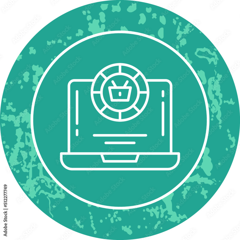 Unique Line Round Circle Icon Unique Line Round Circle Icon