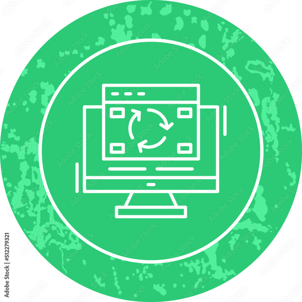 Unique Line Round Circle Icon Unique Line Round Circle Icon