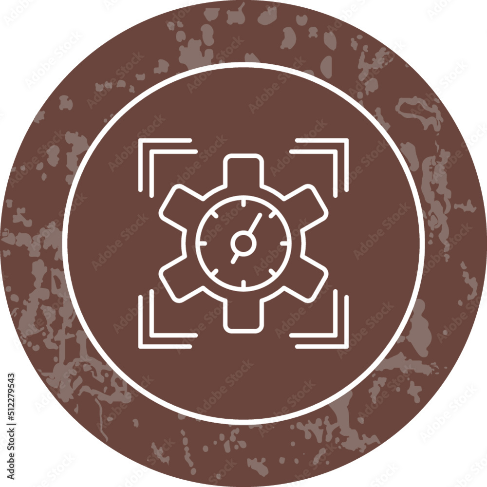 Unique Line Round Circle Icon