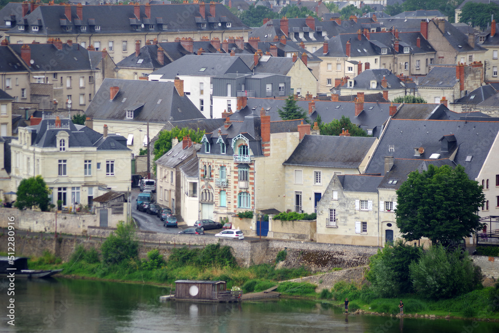 Maisons saumuroises en bord de Loire
