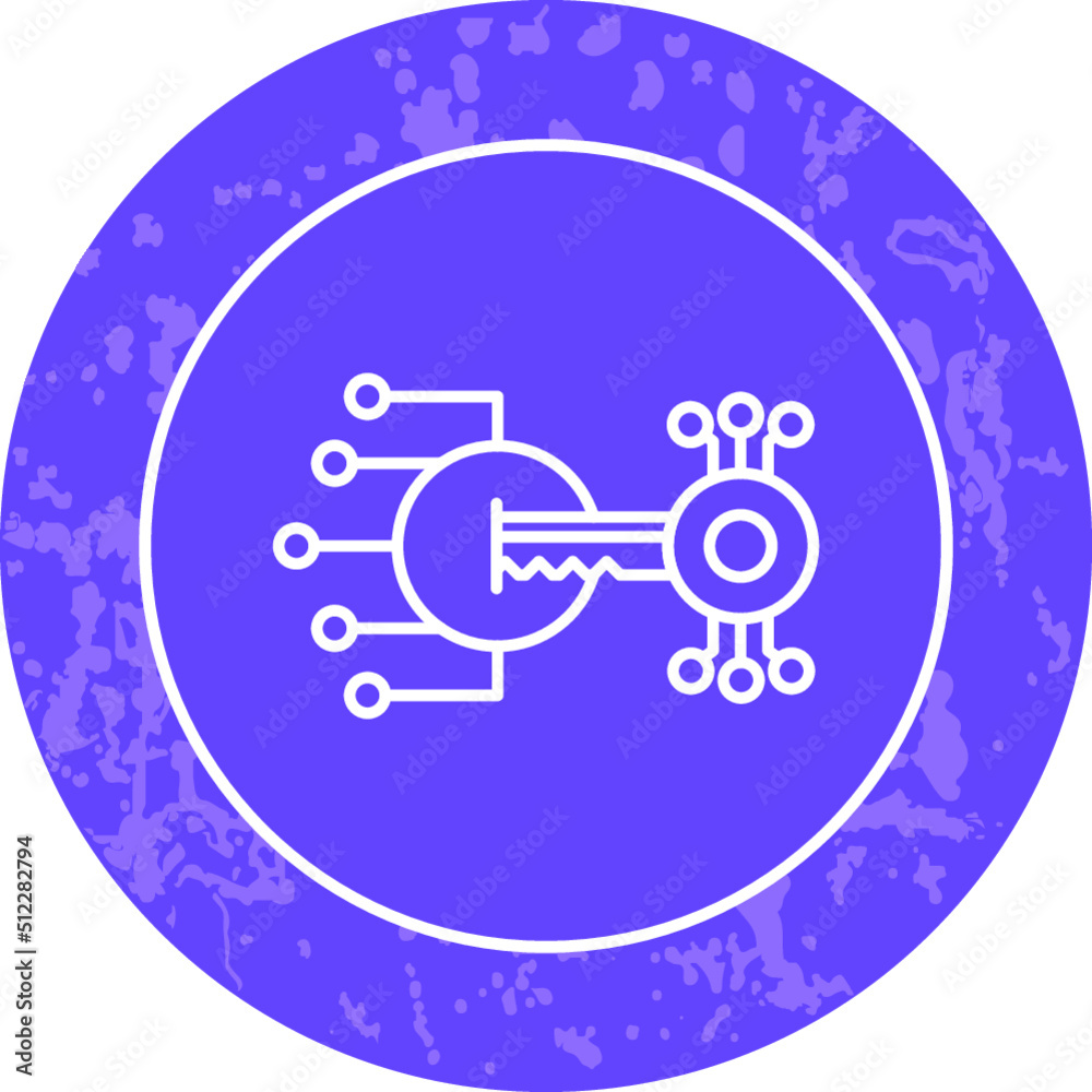 Unique Line Round Circle Icon