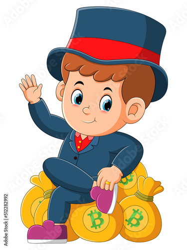 The billionaire boy is having much many and being rich