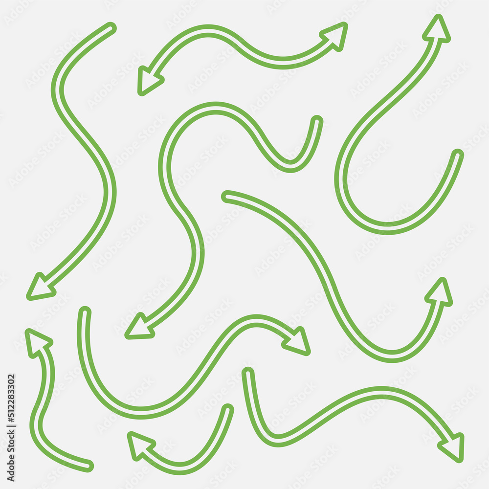 Hand drawn arrow collection template Vector Hand drawn arrow collection template Vector