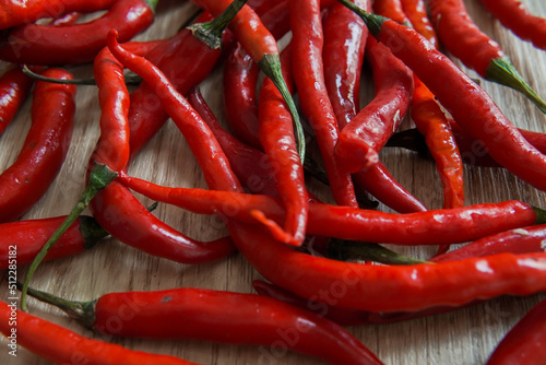 close up red hot chili peppers
