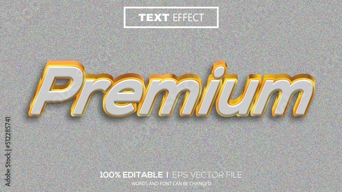 3d editable text effect premium theme premium vector photo