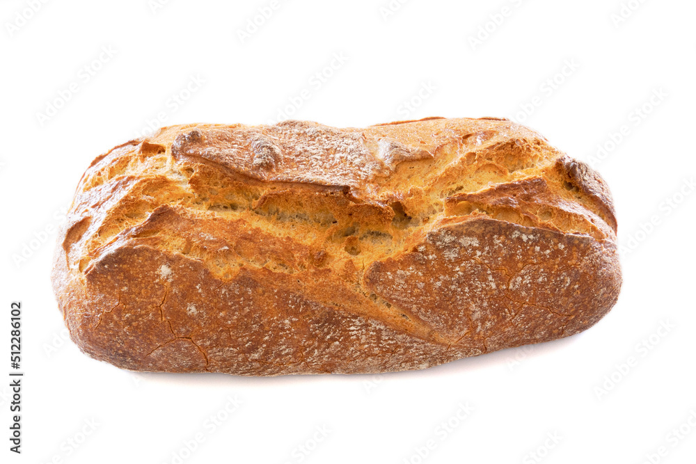 Pain de grains entiers isolé sur fond blanc Pain de grains entiers isolé sur fond blanc
