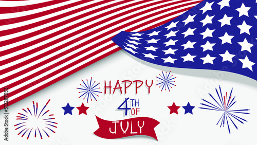 Design 4th of July independence day