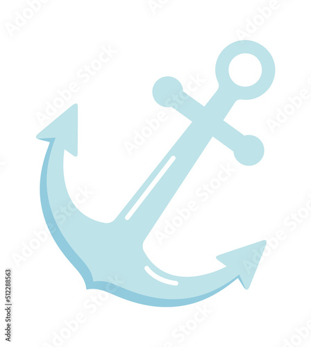 Ship anchor icon. Vector illustration