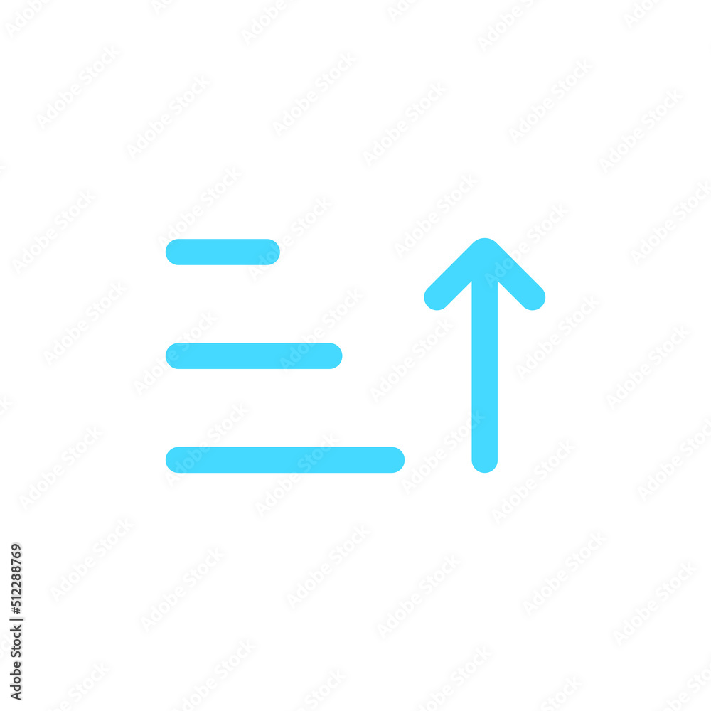 Sort blue vector icon Sort blue vector icon