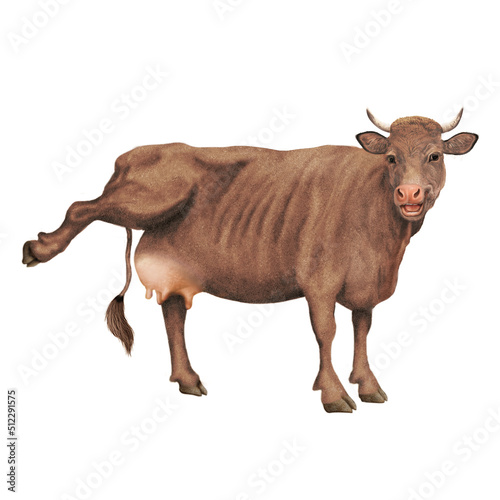 vache à lait, rigolote, qui rit, montre sa mamelle, ferme, animal, blanc, bétail, mollet, taureau, lait, agriculture , gazon, bétail, champ, prairie, isolé, exploitation laitière, vache laitière, mamm