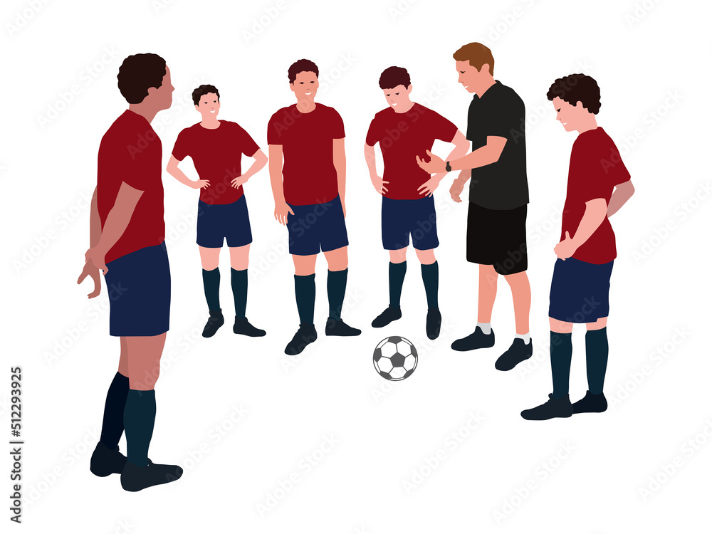 Football Coach in illustration graphic vector Football Coach in illustration graphic vector