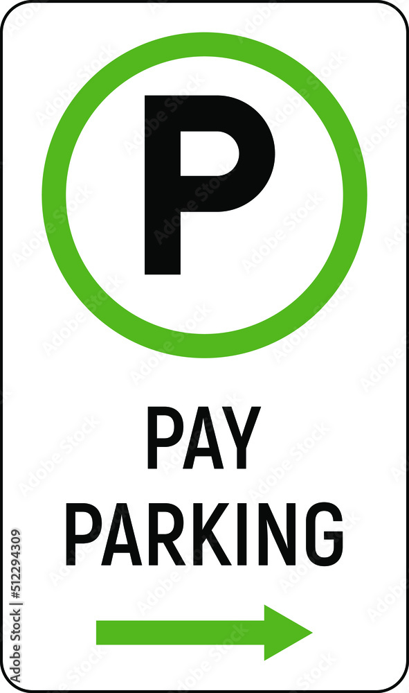 Parking sign with letter P vector illustration Stock Vector | Adobe Stock