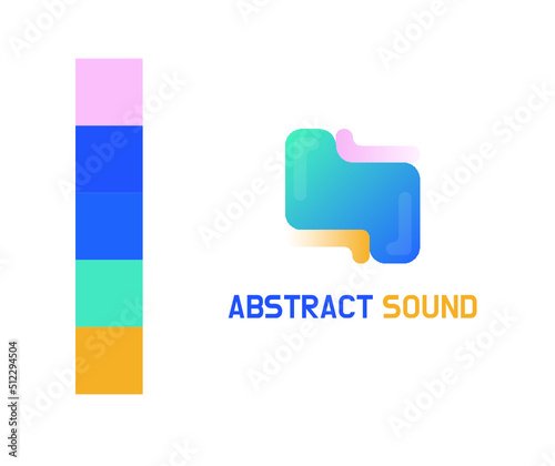 Abstract sound logo template