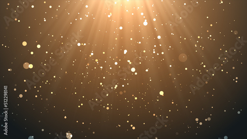 Particle background animation, Futuristic mysterious flowing digital particles wave de-focus virtual reality abstract cyber space environment background.