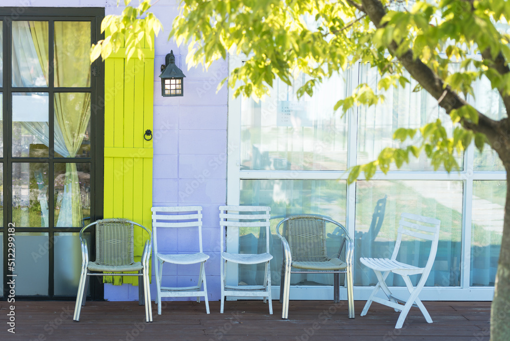Obraz premium chairs on the terrace