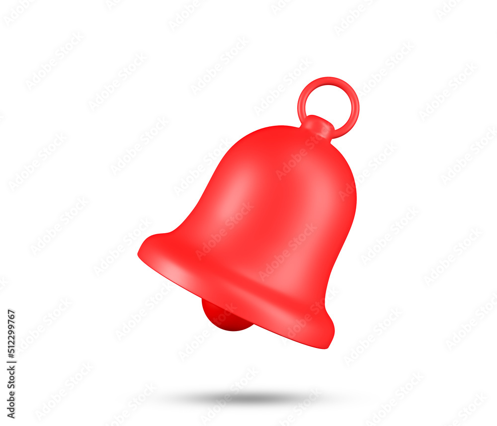 Red bell 3 icon - Free red bell icons