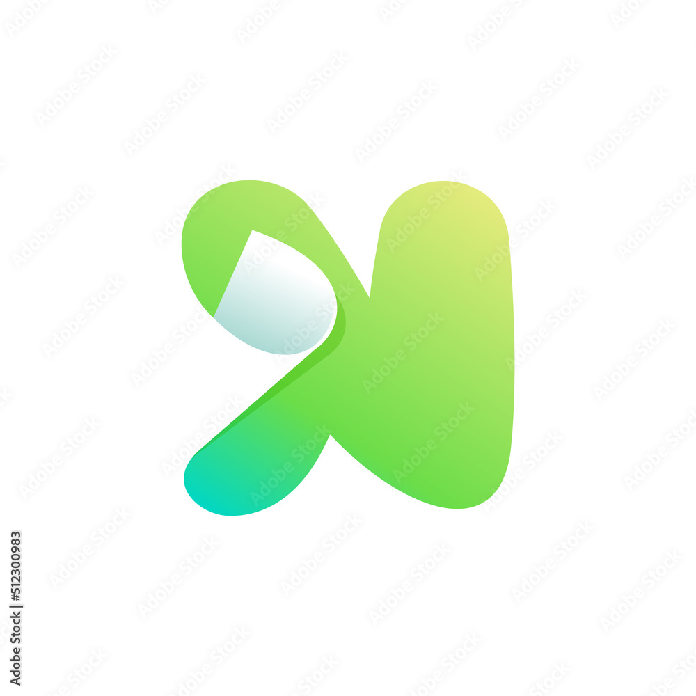 N letter logo with curled corner. Negative space style icon. Colorful gradient note paper. N letter logo with curled corner. Negative space style icon. Colorful gradient note paper.