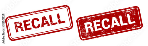 Recall red stamp