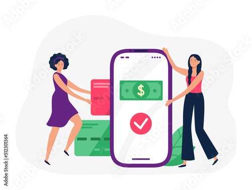 Digital banking pay and receive money in bank app