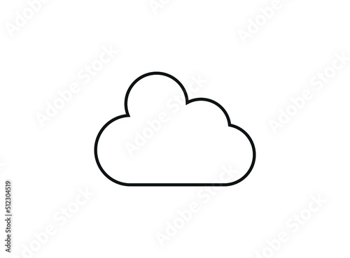 Cloud icon. Internet symbol modern  simple  vector  icon for website design  mobile app  ui. Vector Illustration