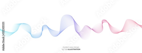 Vector color abstract wave symbol. Texture of chaotic lines. Energy flow. Music track. Heart rate. Background  presentation, screensaver, science, technology, social networks, business.