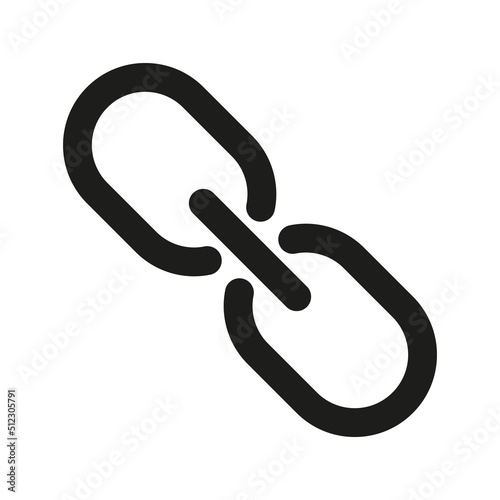 Chain, link icon. Hyperlink chain symbol. illustration