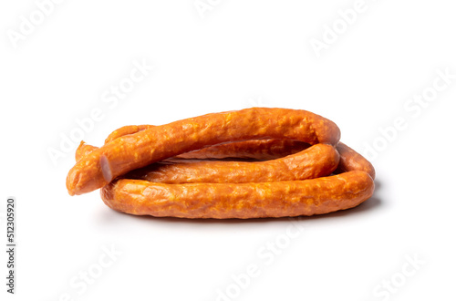 Smoked sausage isolated
