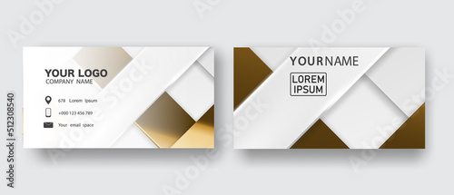 Beautiful modern creative business card vector template design layout in square size.