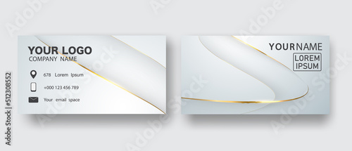 Beautiful modern creative business card vector template design layout in square size.