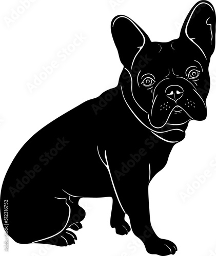 dog vector logo black design handmade silhouette