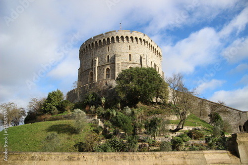castle in the middle of the hill
