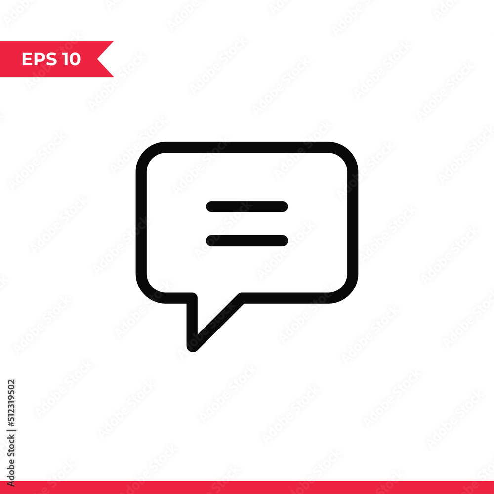 Comment icon vector. Message sign Comment icon vector. Message sign