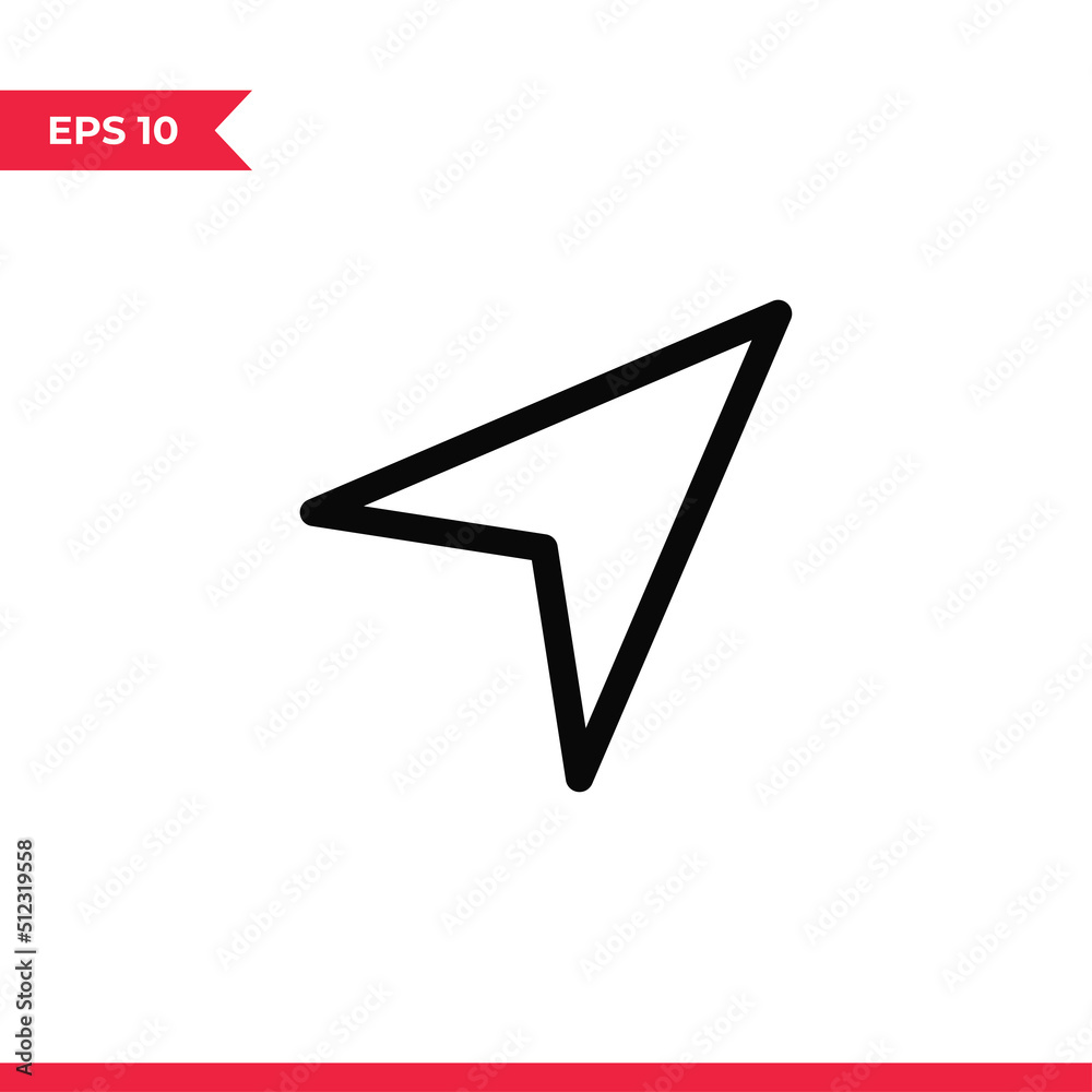 Send icon vector. Mail sign