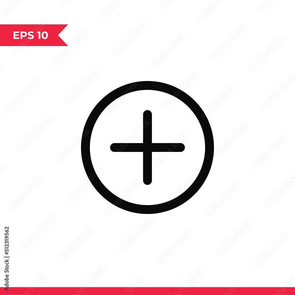 Add icon vector. Plus sign Add icon vector. Plus sign