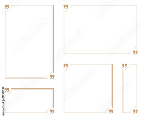 quotation mark themed background. A frame that gave a change in size to the same design.Good frame for a4 size paper.Certificate frame.