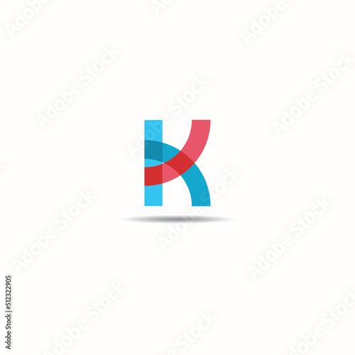 abstract logo design KH