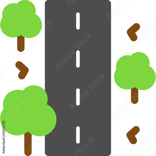 Unsealed Road Icon