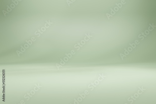 3D rendering Empty background, green studio background, Limbo background photo