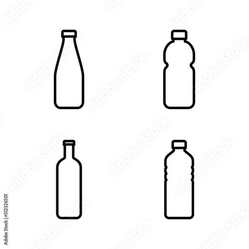 Bottle icon vector. bottle sign and symbol