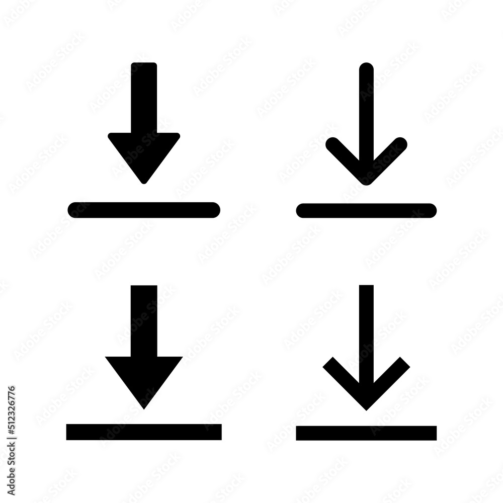Download icon vector. Download sign and symbol Download icon vector. Download sign and symbol