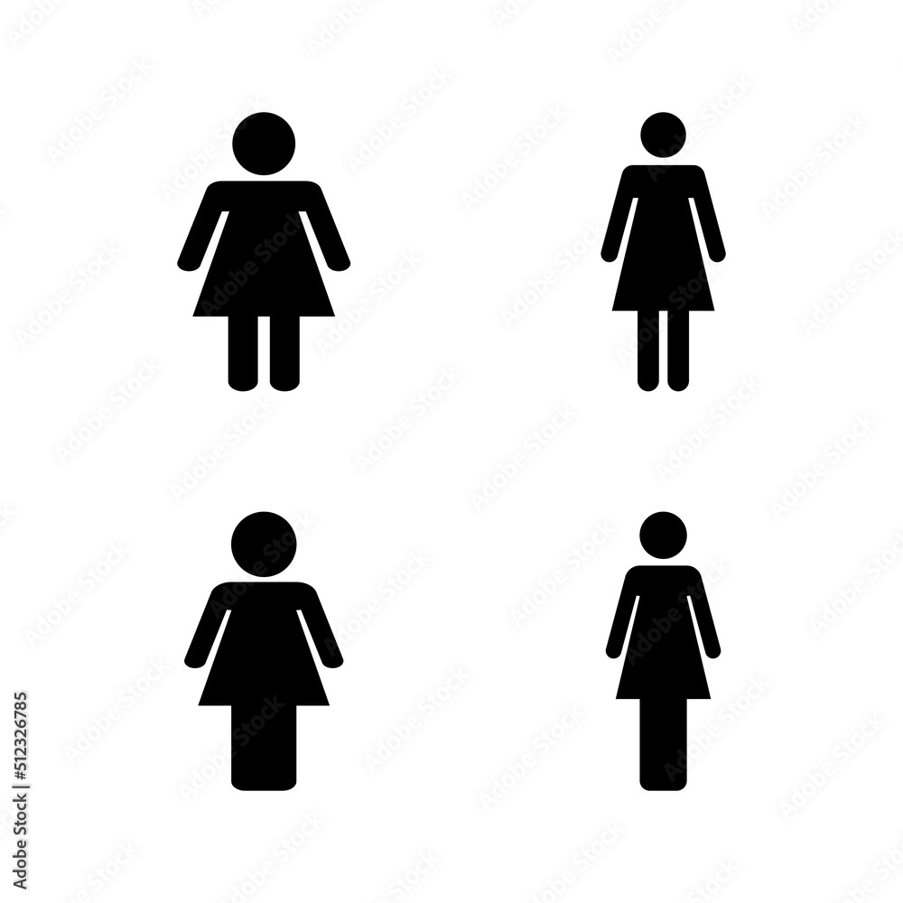 Female icon vector. woman sign and symbol Female icon vector. woman sign and symbol