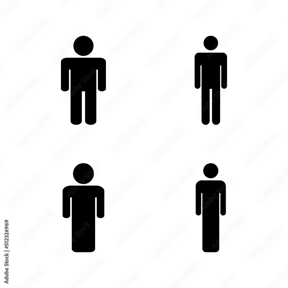 Man icon vector. male sign and symbol. human symbol Man icon vector. male sign and symbol. human symbol