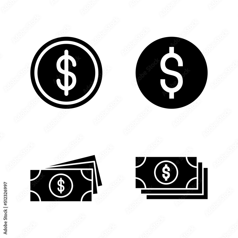Money icon vector. Money sign and symbol Money icon vector. Money sign and symbol