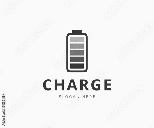 Electric Battery Logo Template, Recharge Logo Template. Battery sign