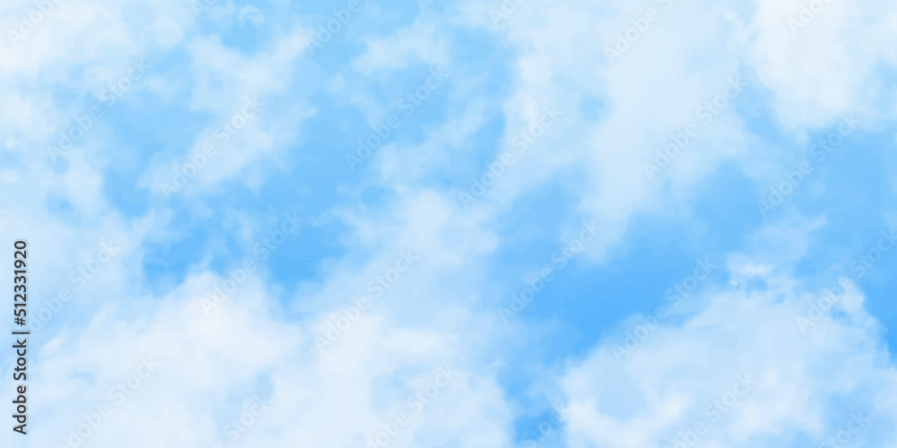 Watercolor illustration cloudy art abstract blue color texture background, clouds and sky pattern. Watercolor stain with hand paint, cloudy pattern on watercolor paper .><