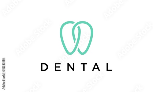 dental logos. dental clinic design abstract vector dentist icon concept.