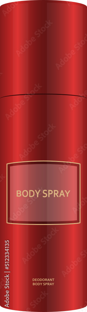 Body spray clipart design illustration