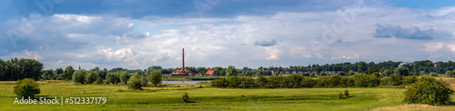 Bovenste polder Wageningen - panoramafoto
